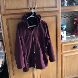 Cute Spring/Fall Jacket with Rose gold zipper and accents.